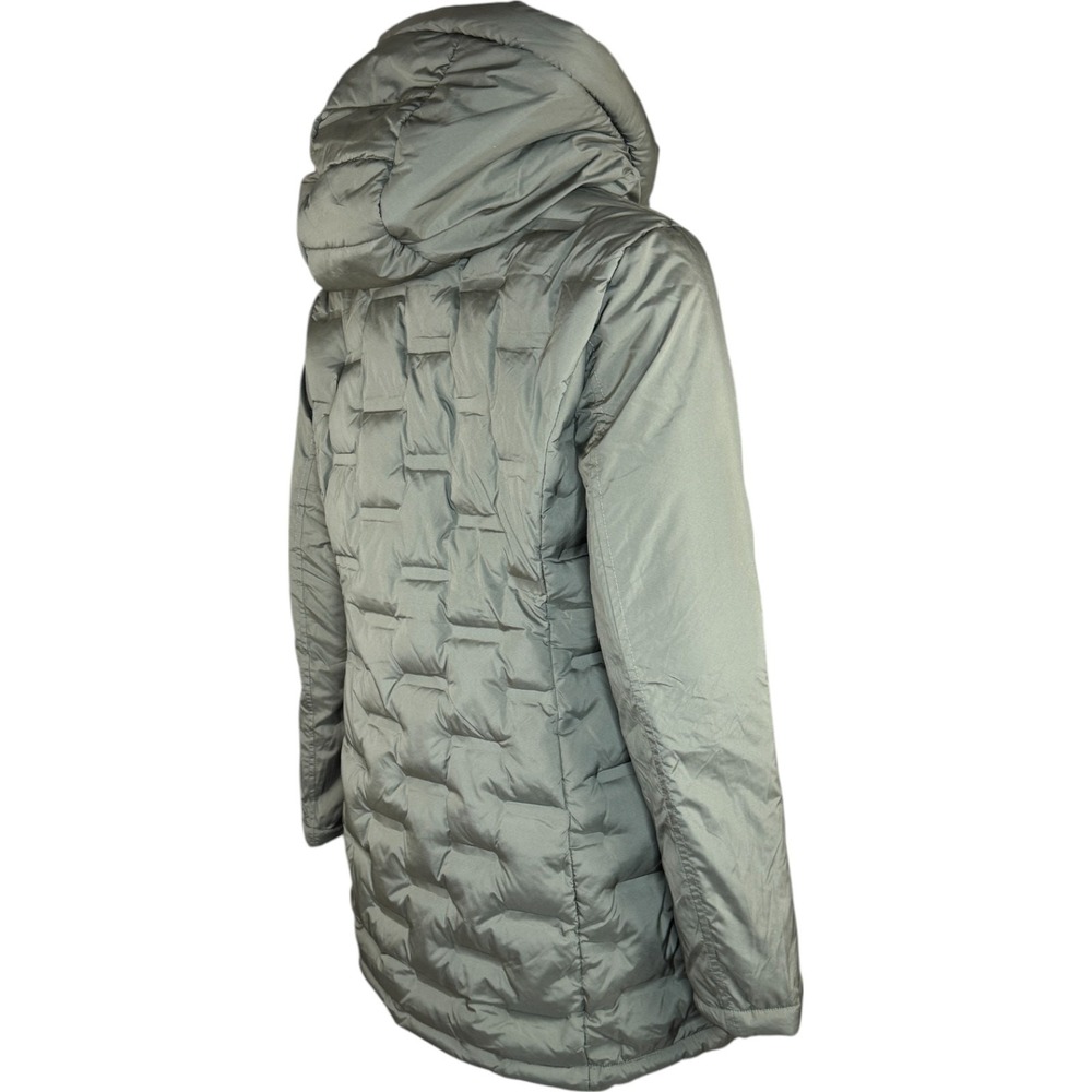 Susan Graver Heat Press Mixed Media Jacket with Hood Olive X-Small NWT - Picture 10 of 15